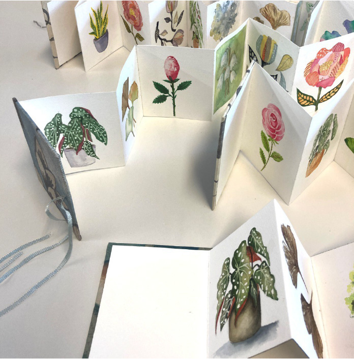 Libros en forma de acordeón