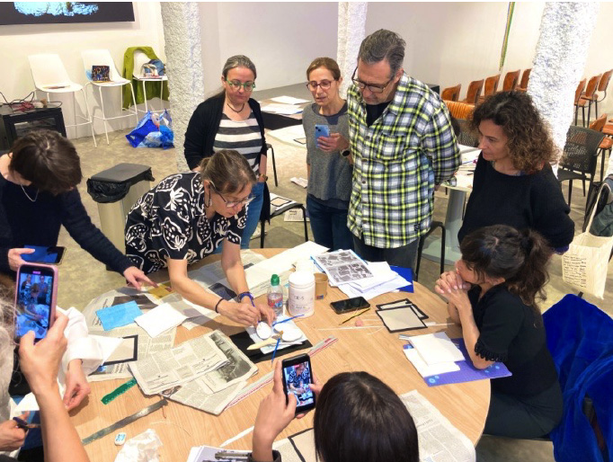Taller de encuadernación de libros