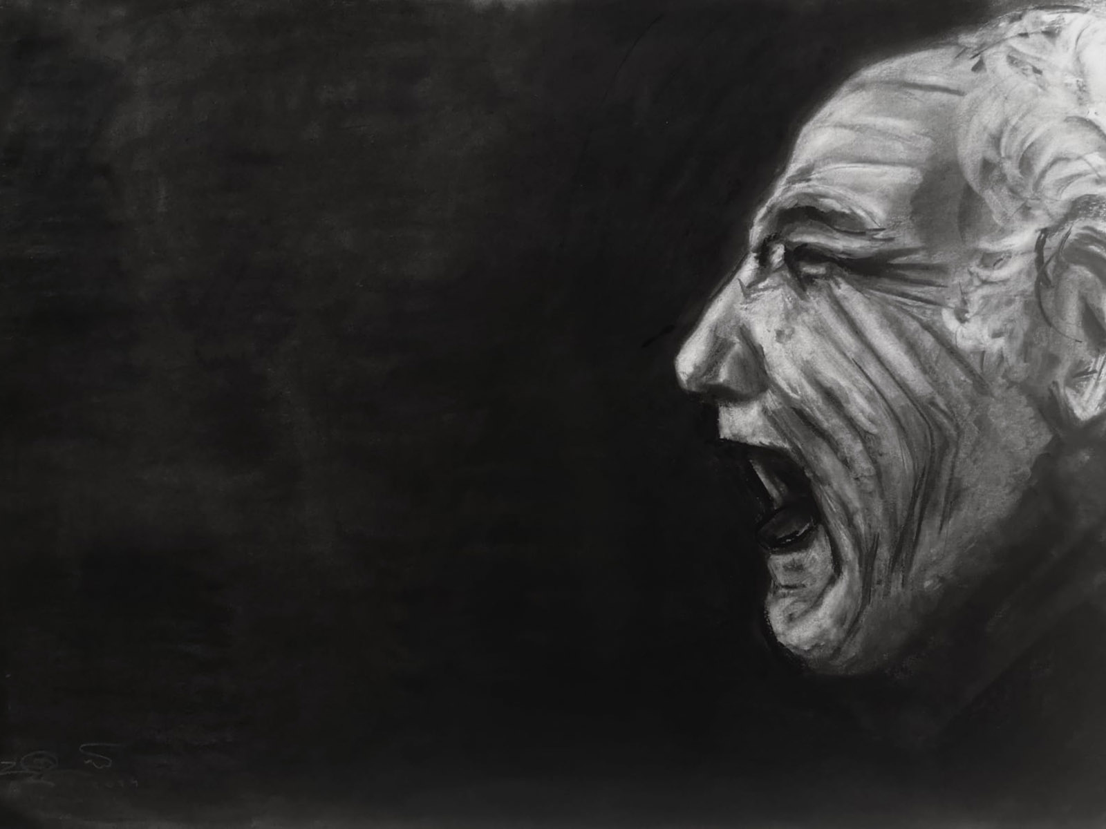 Retrato a carboncillo