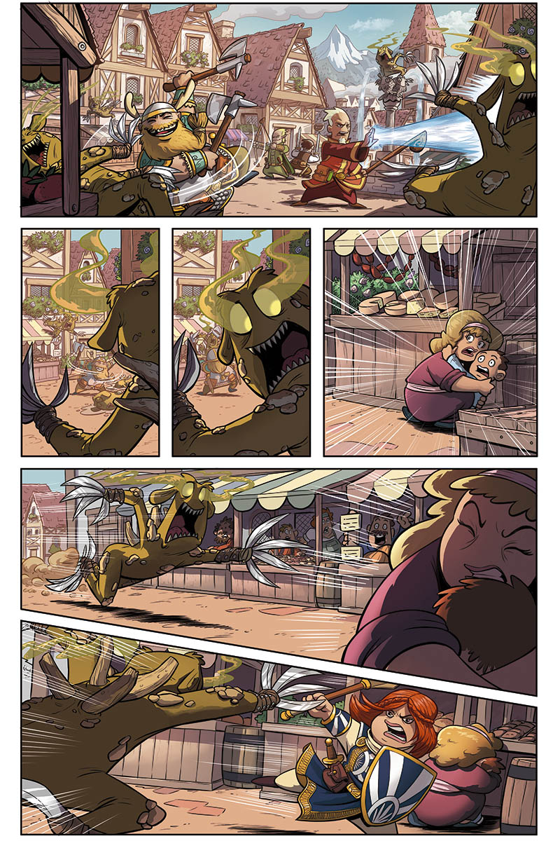 Tira de cómic en color